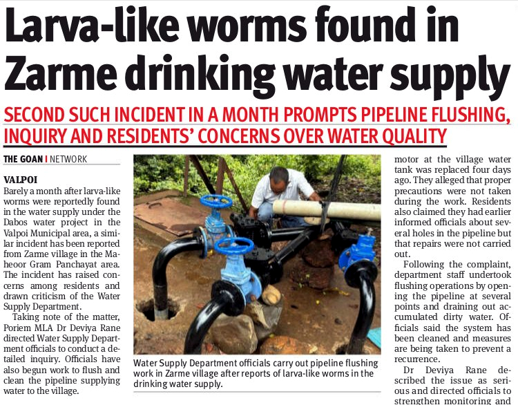 GHRC acts on media reports of contaminated water in Zarme